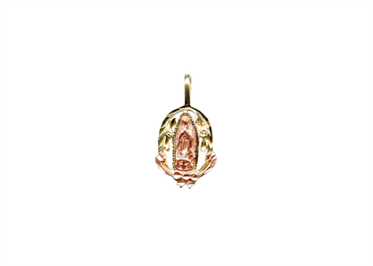 Two Tone Plated Mother Mary Pendant